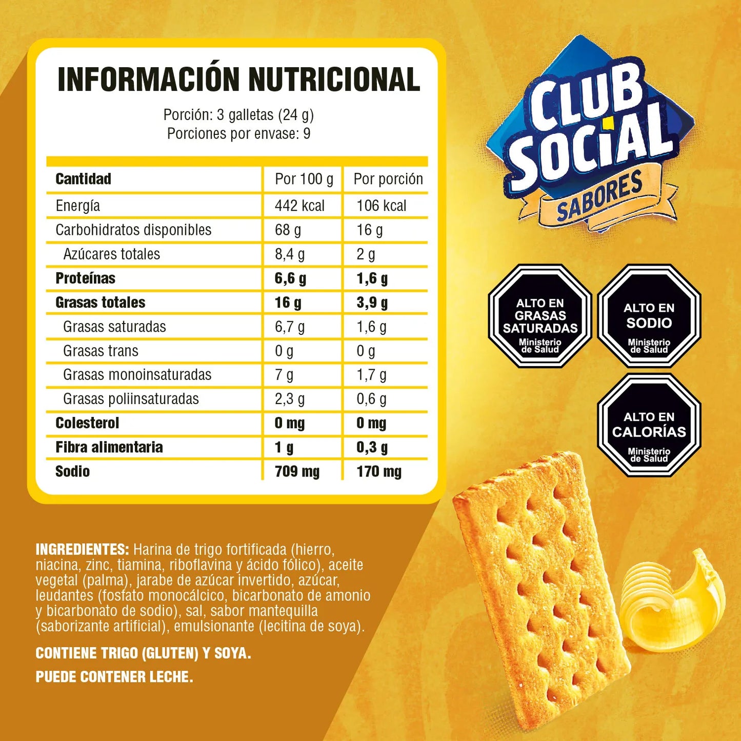 Galletas Club Social Mantequilla 216 g