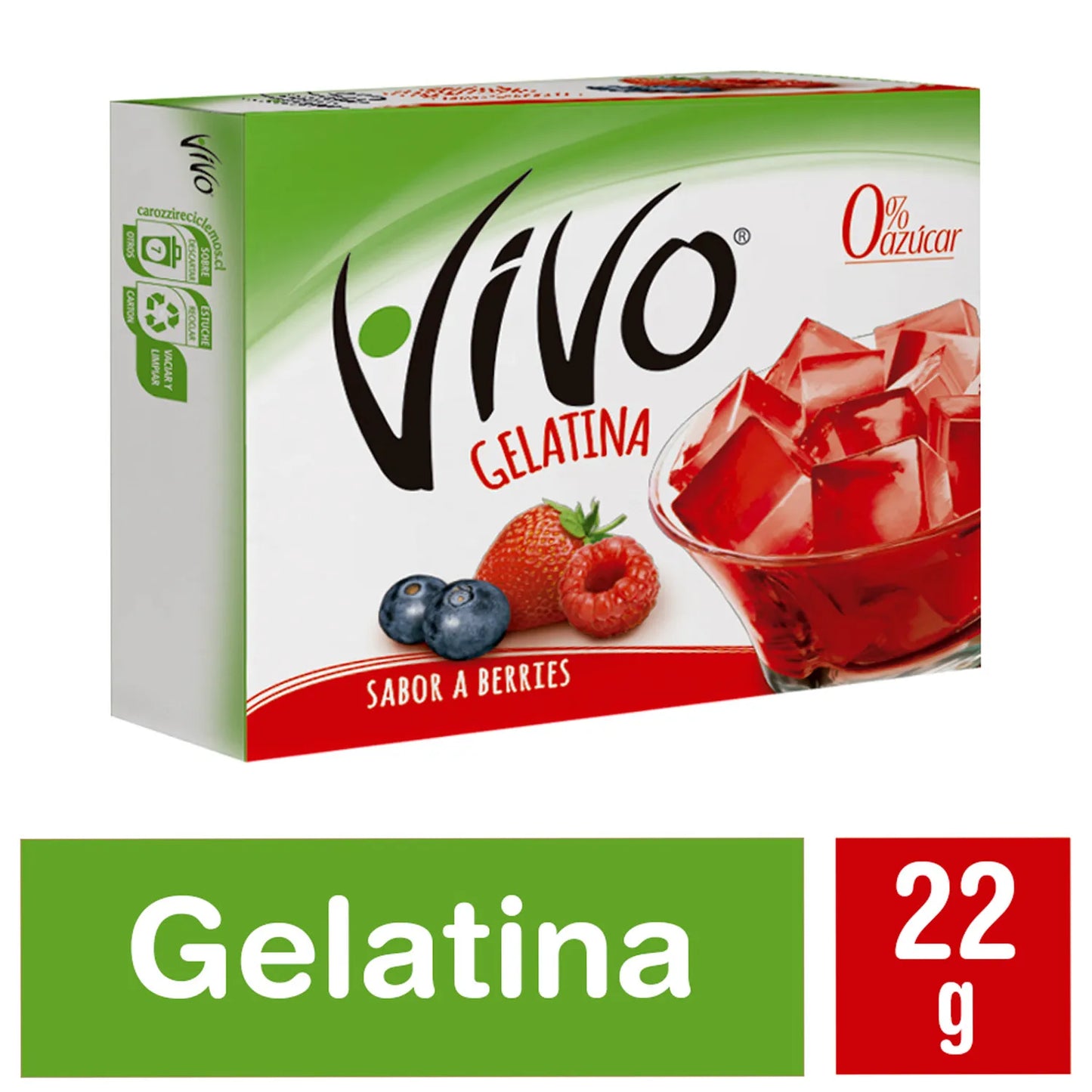 Gelatina Berries Vivo 22 Gr