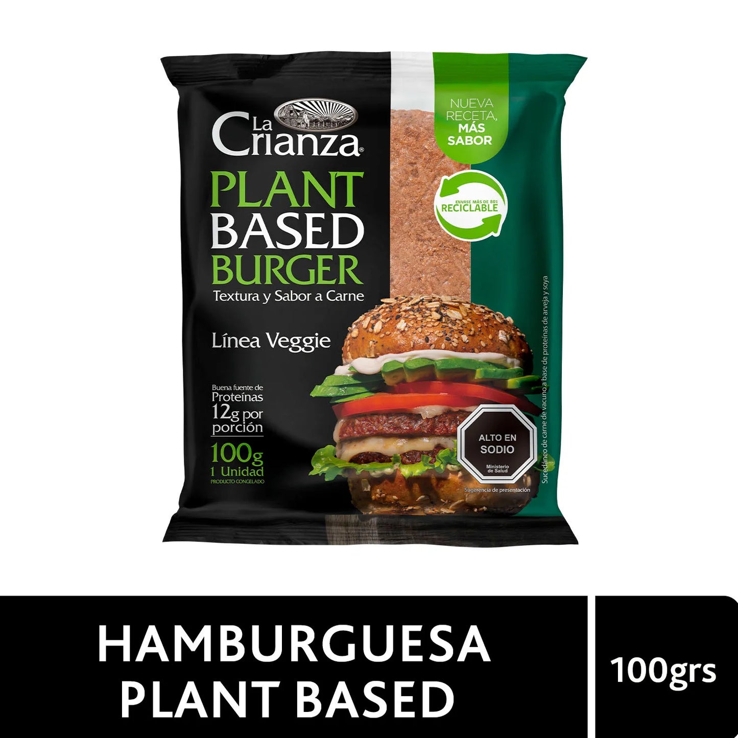Hamburguesa Plant Based La Crianza 100g