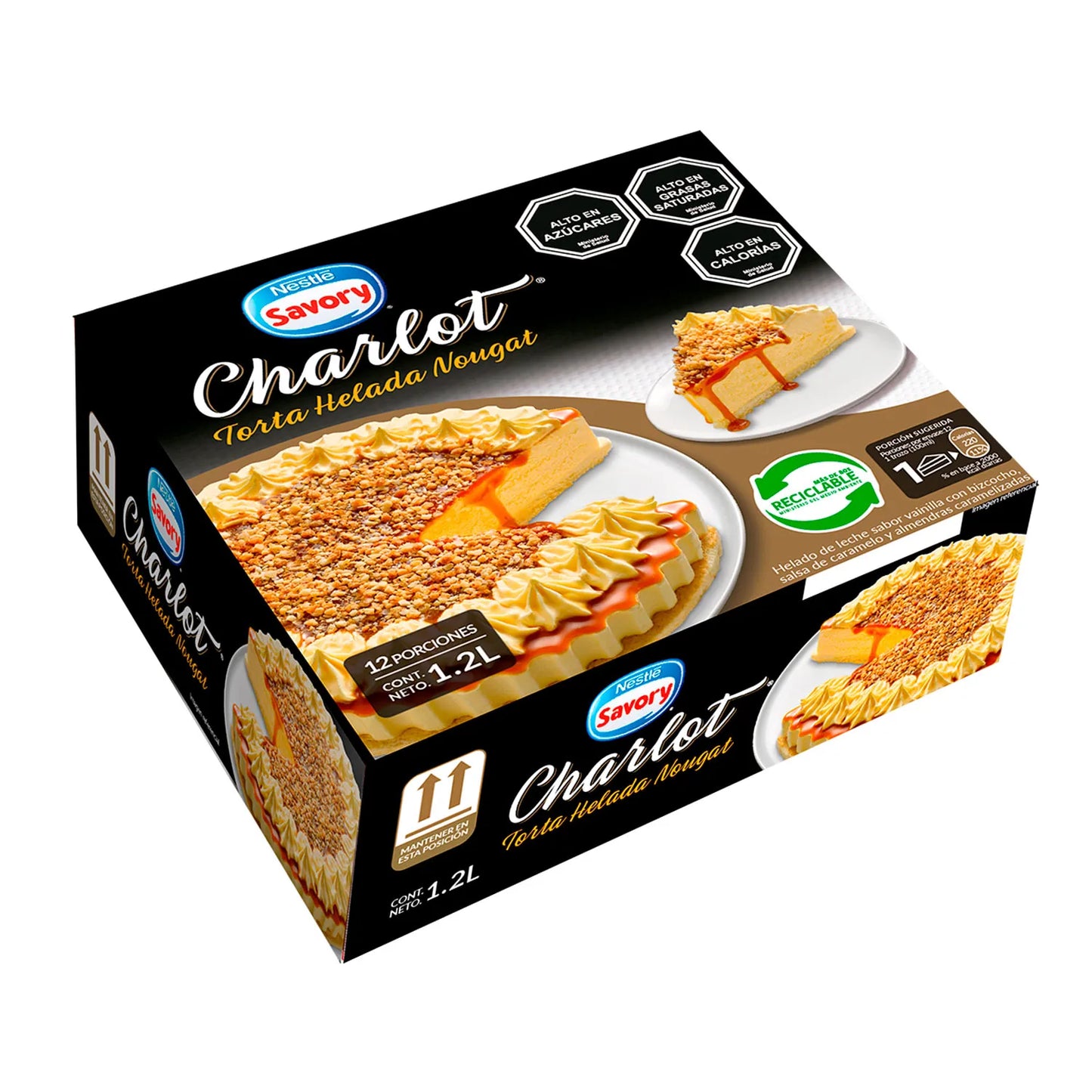 Torta Helada Nougat Charlot 1.2 L