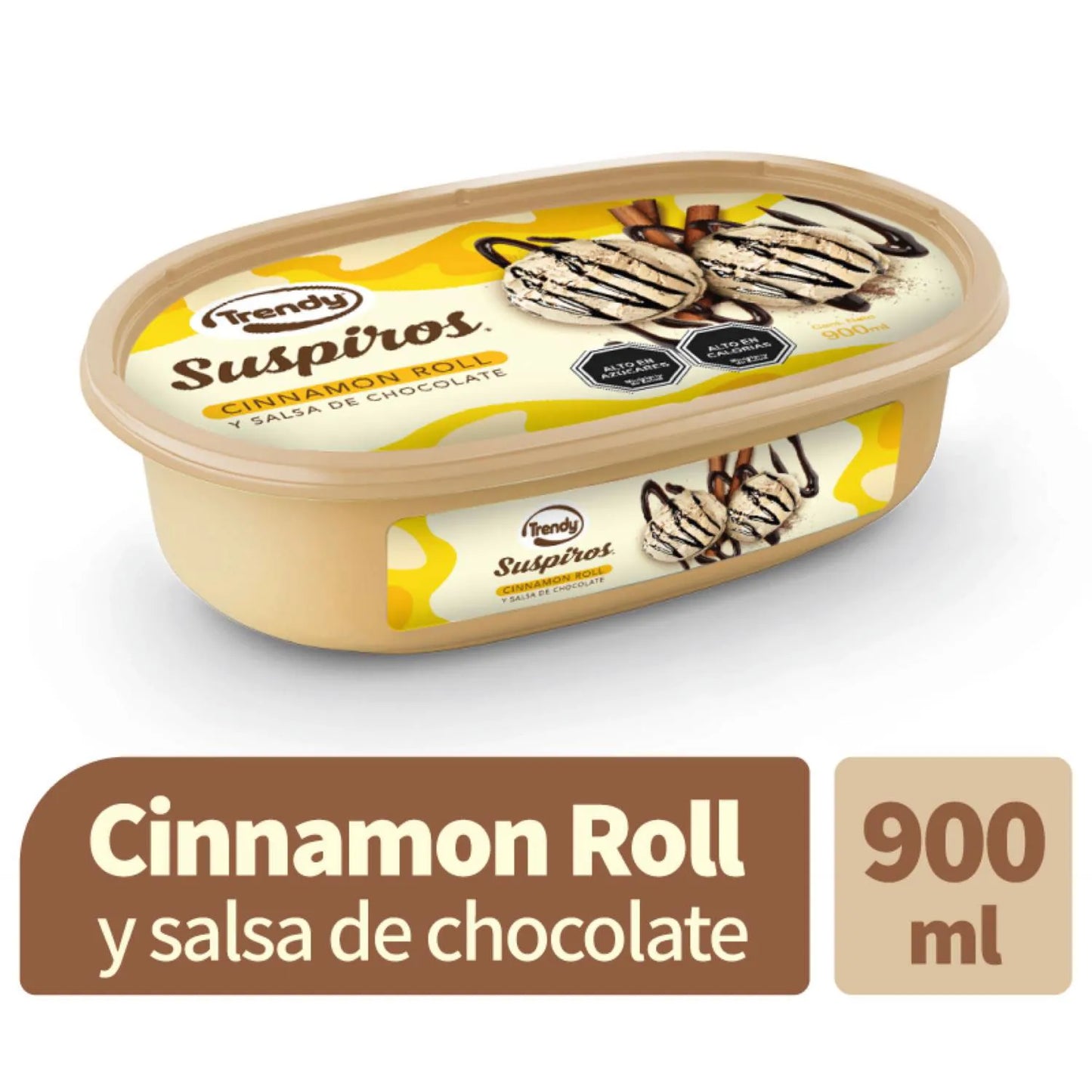 Helado Suspiros Cinnamon Roll Trendy 900 ml