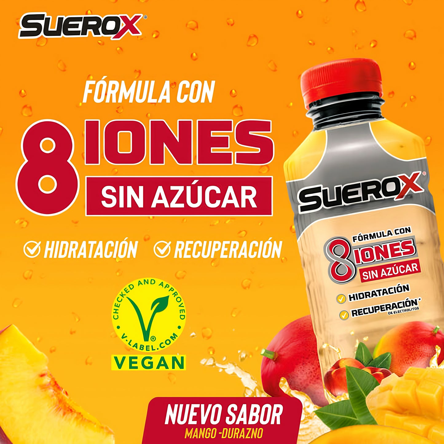 Bebida Hidratante Suerox Mango Durazno 630 Ml