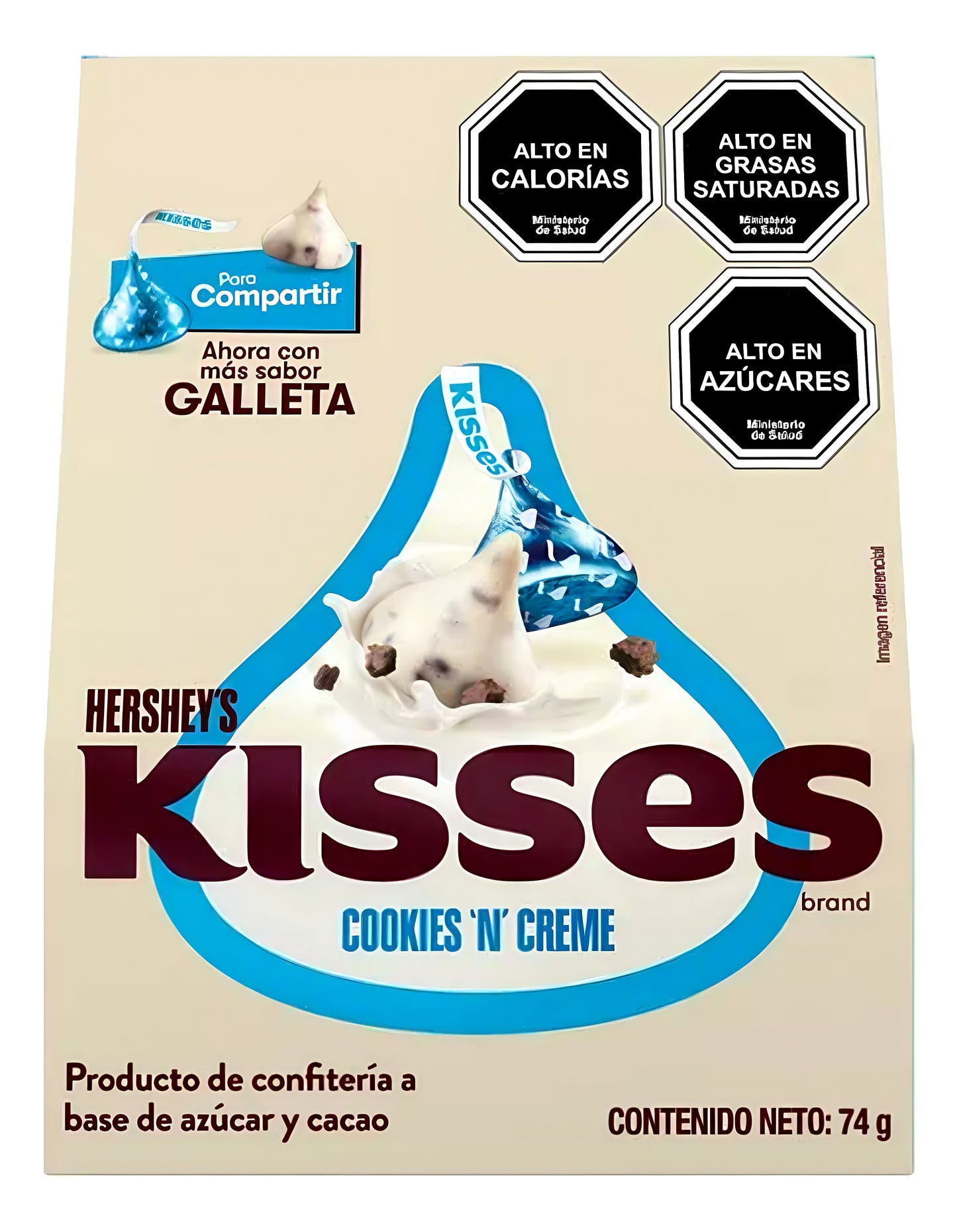 Hershey's Kisses Chocolate Cookies & Creme 74 g