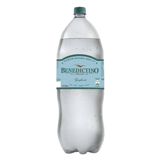 Agua Mineral Con Gas Benedictino 3 Lt