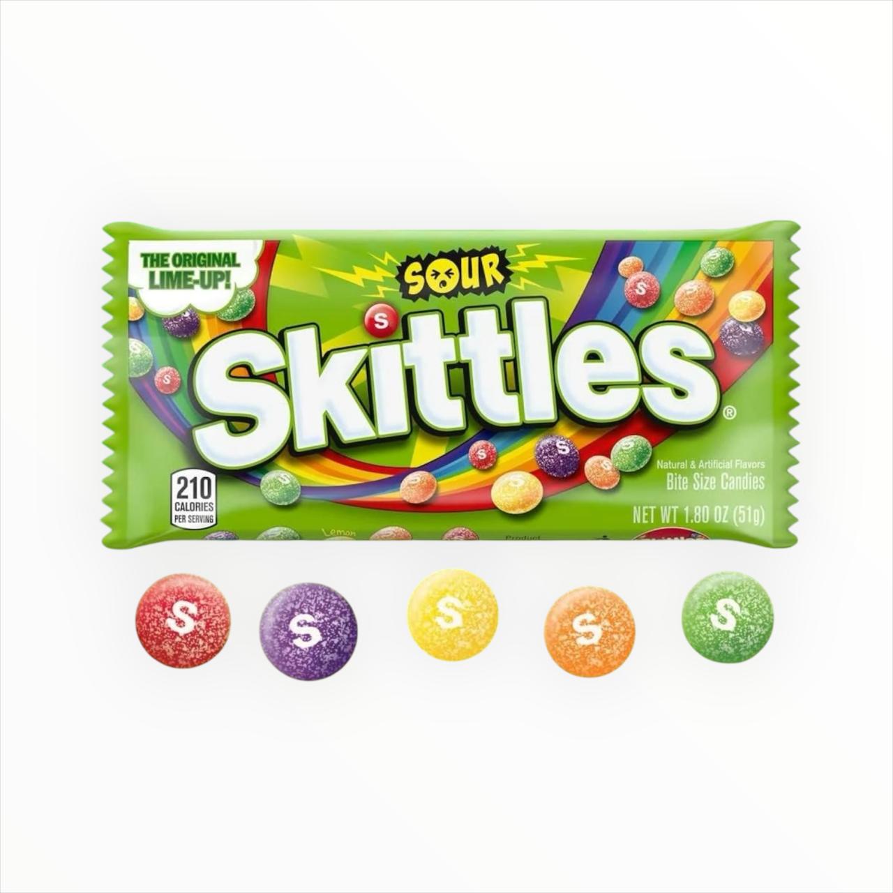 Caramelos Masticables Skittles Sour Ácidos 61 Gr