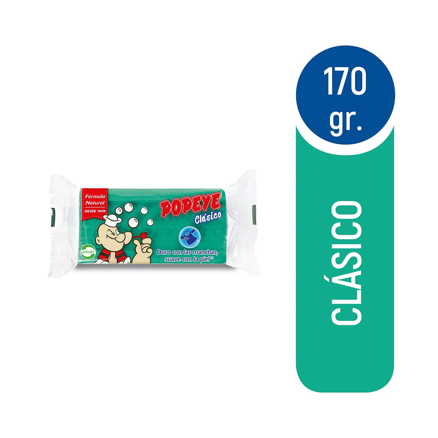 Jabón Barra Clásico Popeye Clásico 170 Gr