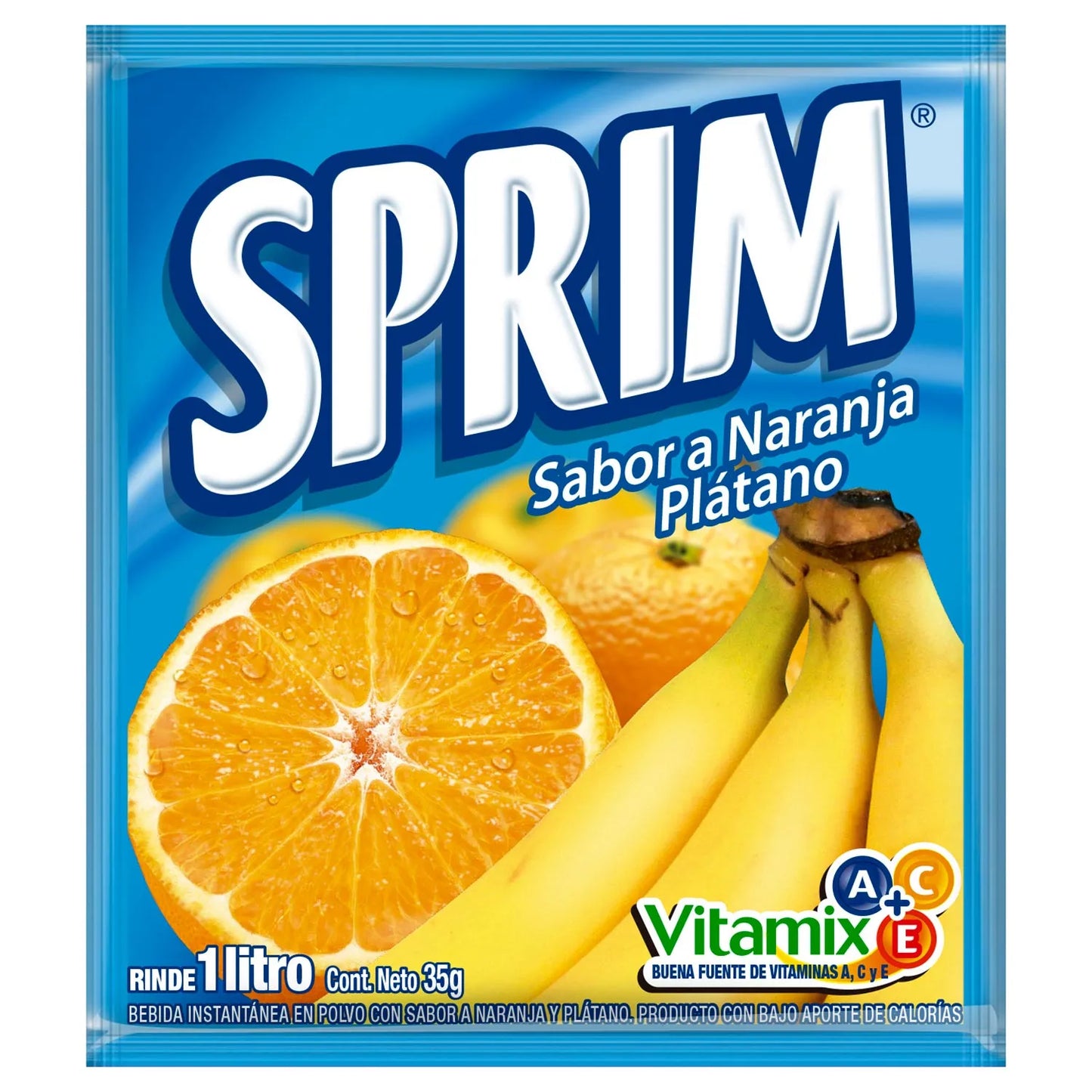 Jugo en Polvo Sprim Naranja Plátano 25 Gr