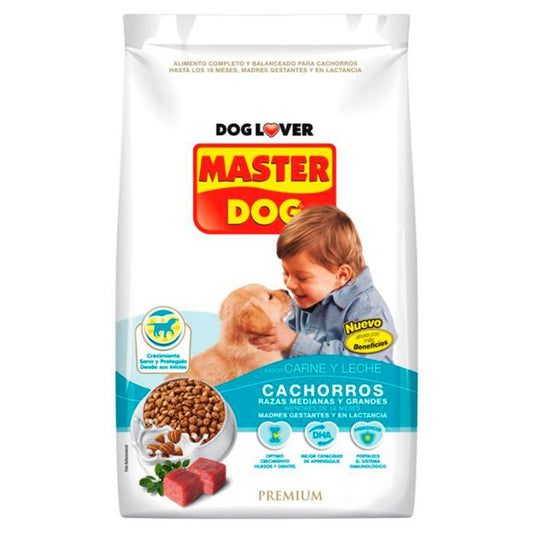 Alimento Premium para Perro Cachorro Sabor Carne y Leche 18 Kg