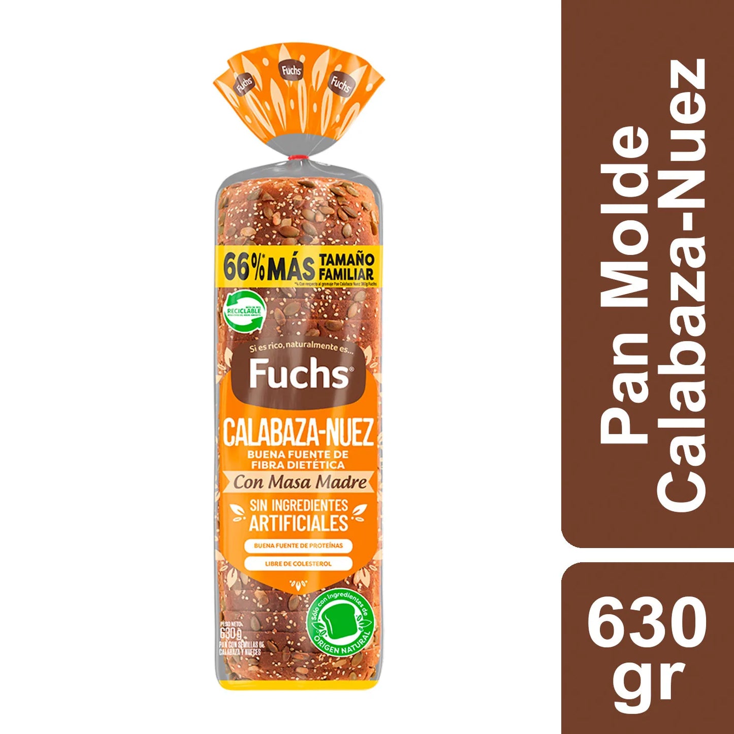 Pan Molde Calabaza-Nuez Fuchs 630 Gr