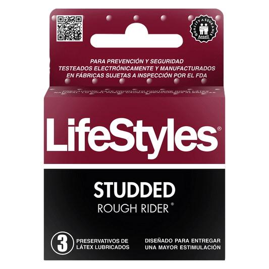 Preservativo Studded Rough Rider LifeStyles 3 un