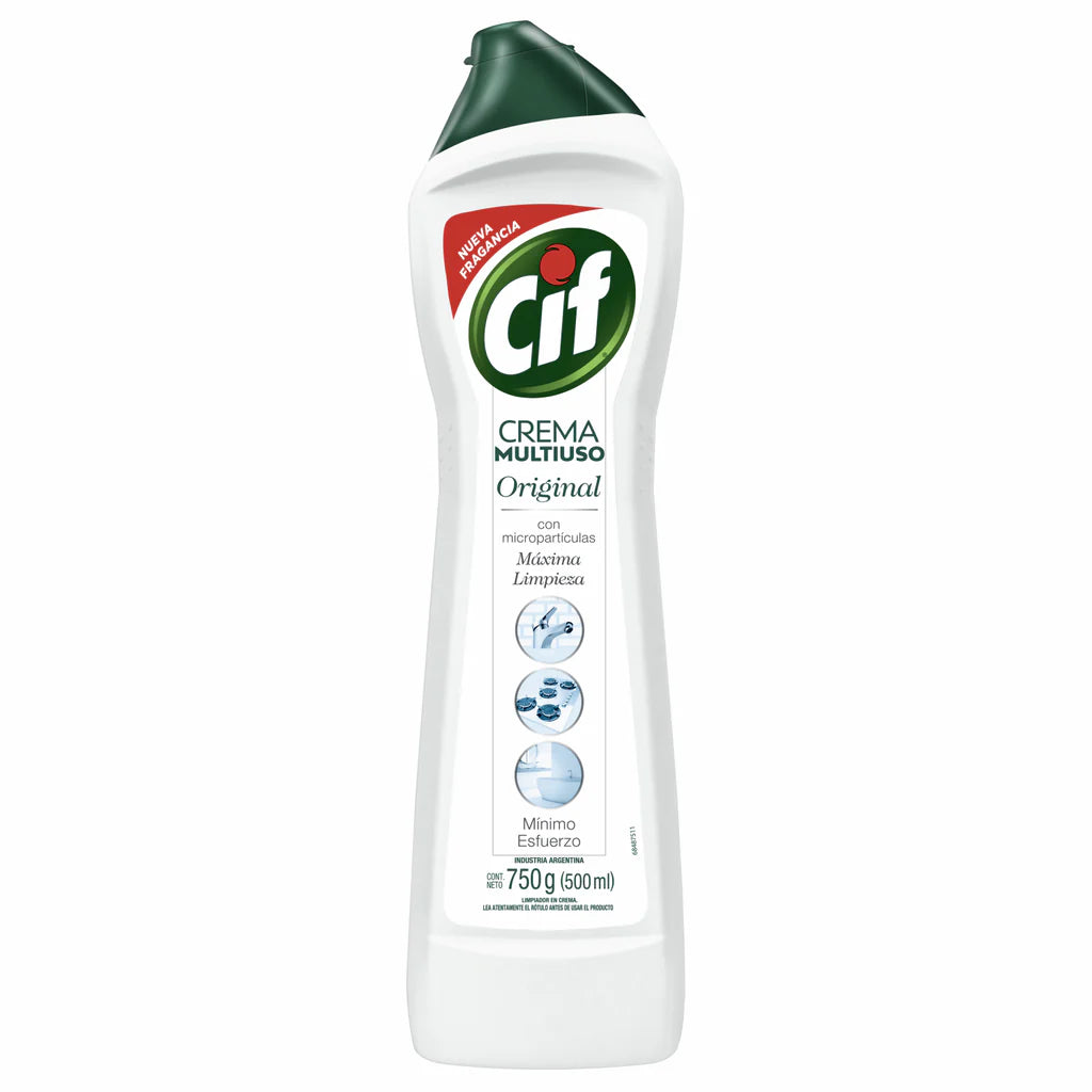 Limpiador En Crema Cif Bioactive Original 750 Gr
