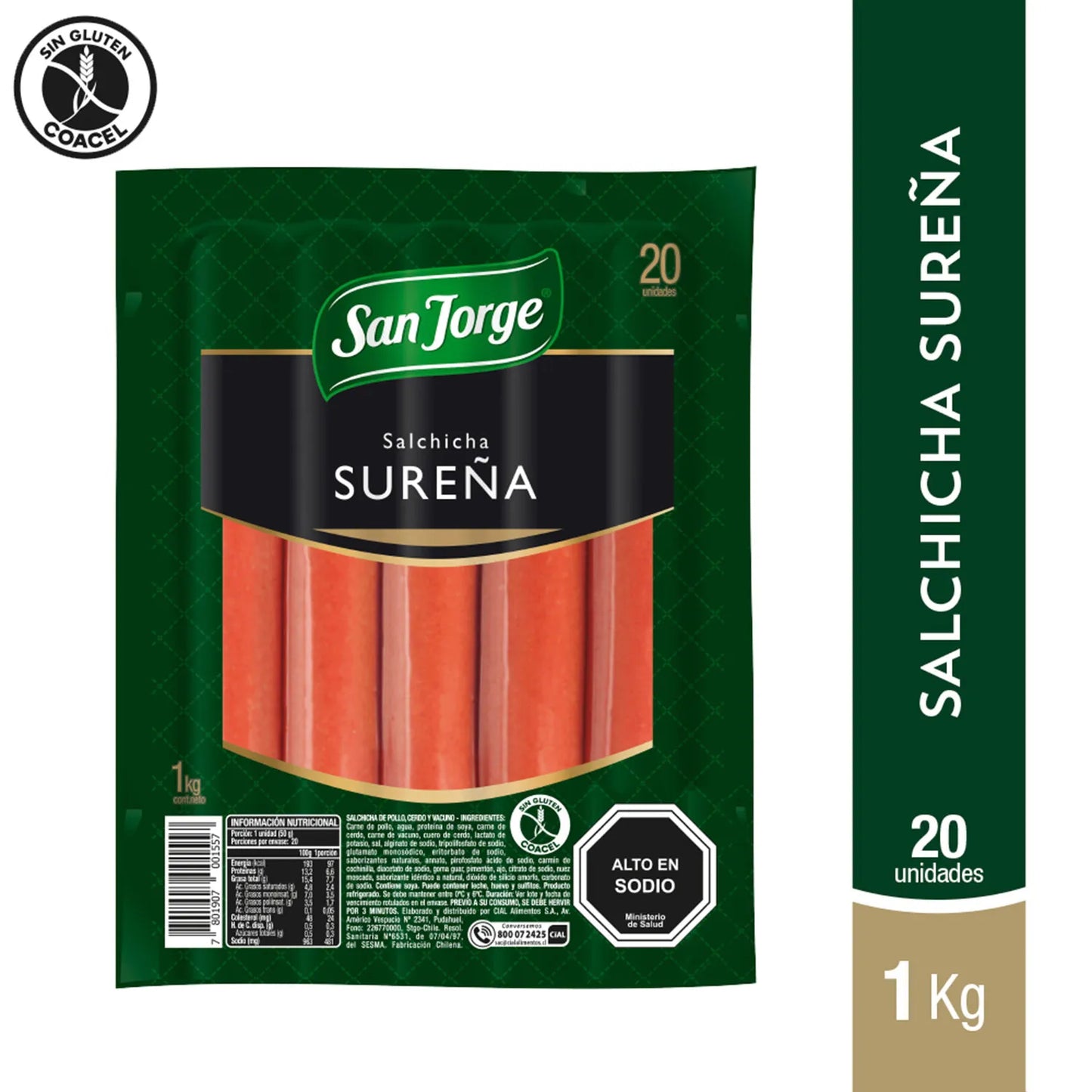Vienesas Sureña San Jorge 1 Kg