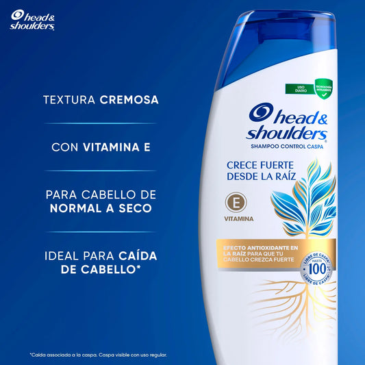 Shampoo Head&Shoulders Crece Fuerte 375 Ml