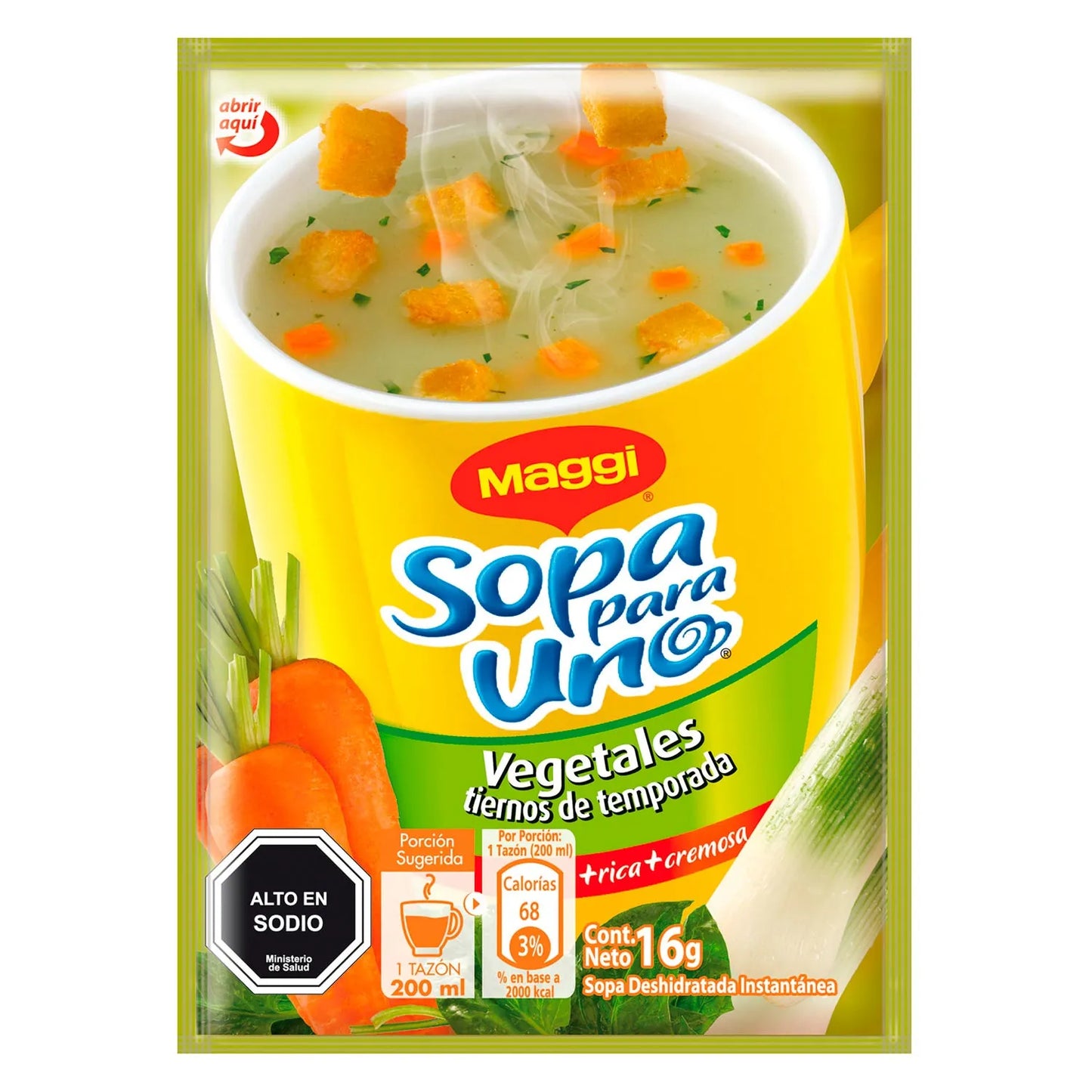 Sopa Para Uno Vegetales Maggi 16 Gr