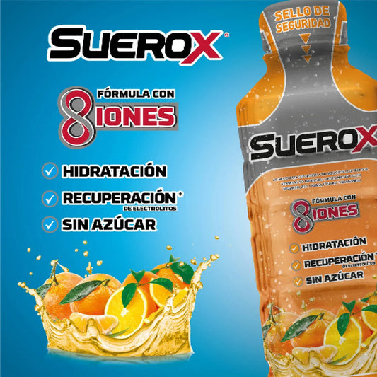 Bebida Hidratante Suerox 8 Iones Naranja 630ml