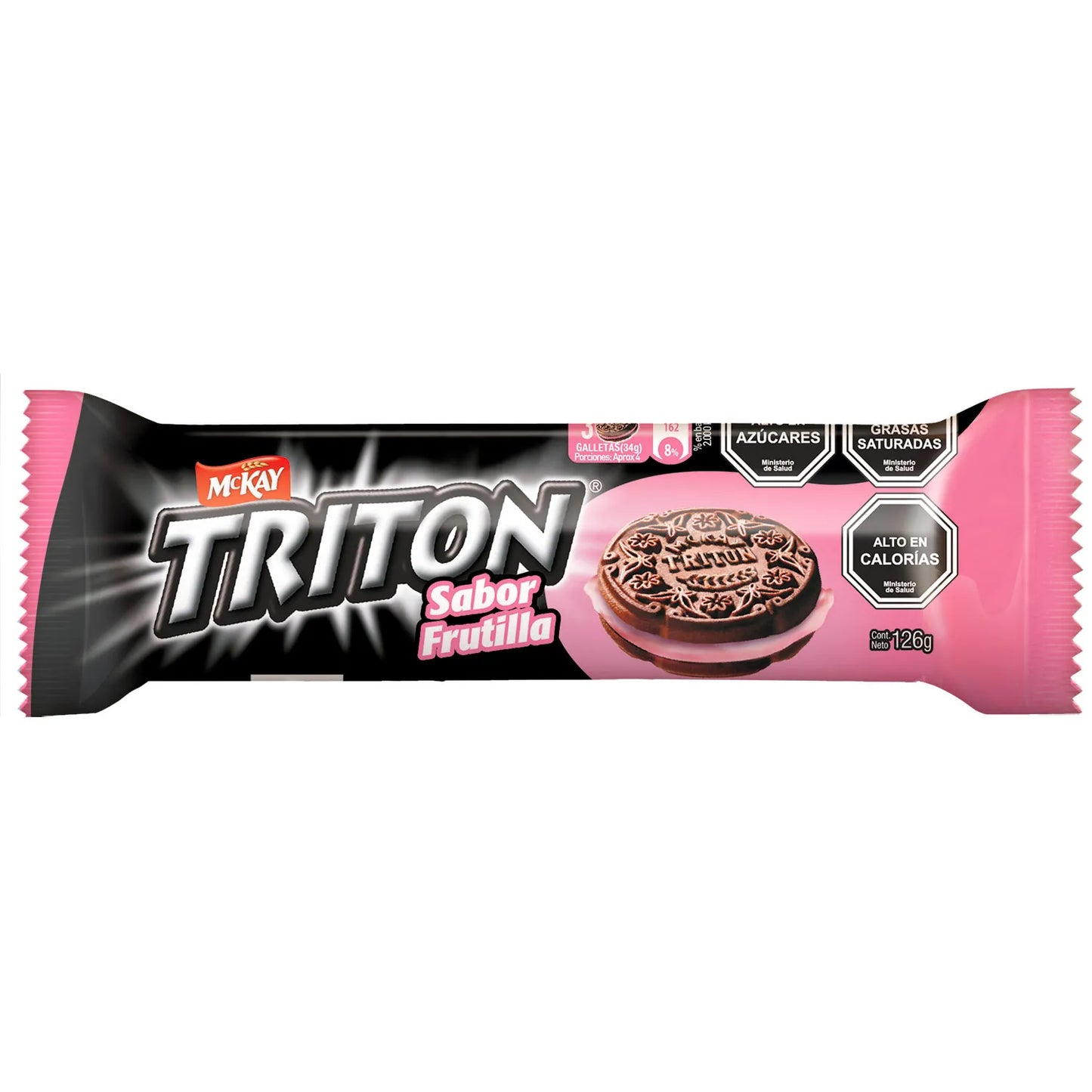 Galleta Triton Frutilla McKay 126 Gr