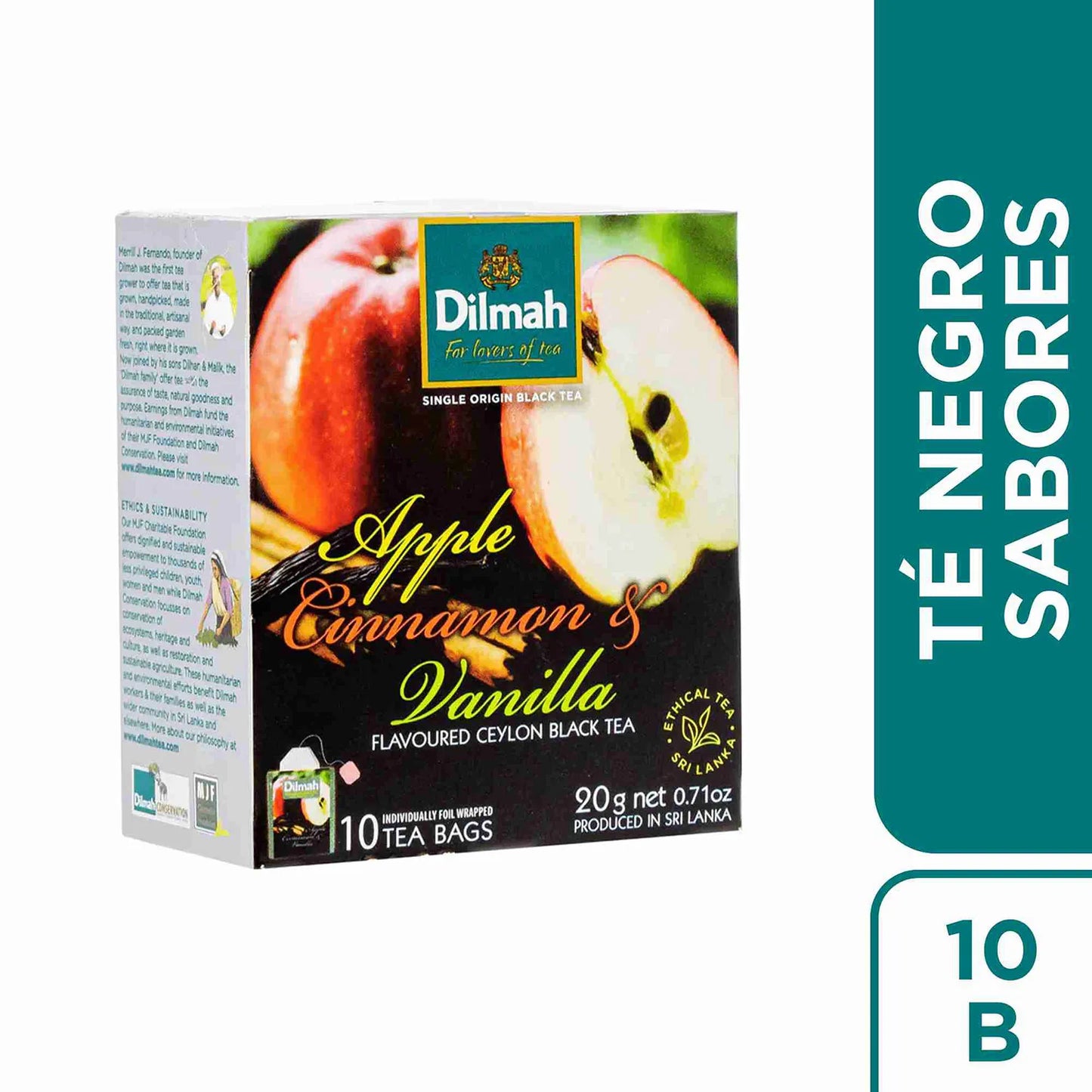 Té Dilmah Apple Vainilla 10 Un
