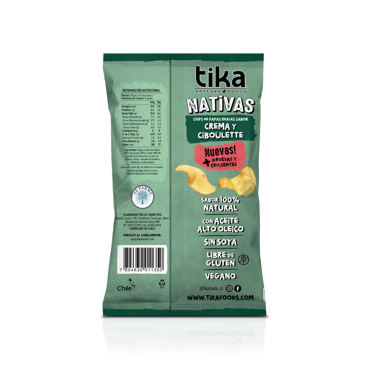 Tika Nativas Crema y Ciboulette 150 g