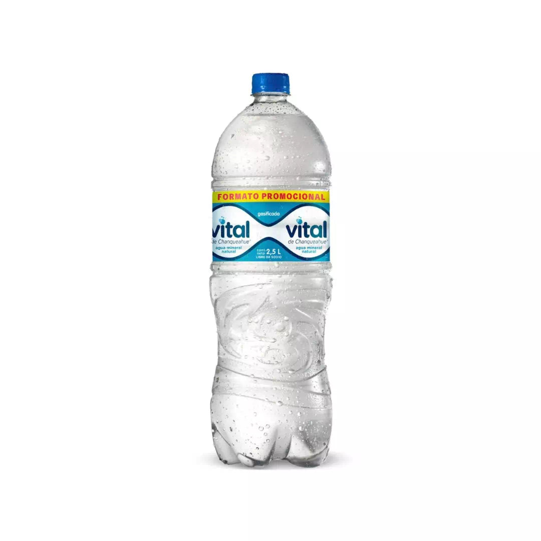 Agua Mineral Vital Con Gas 2.5 L