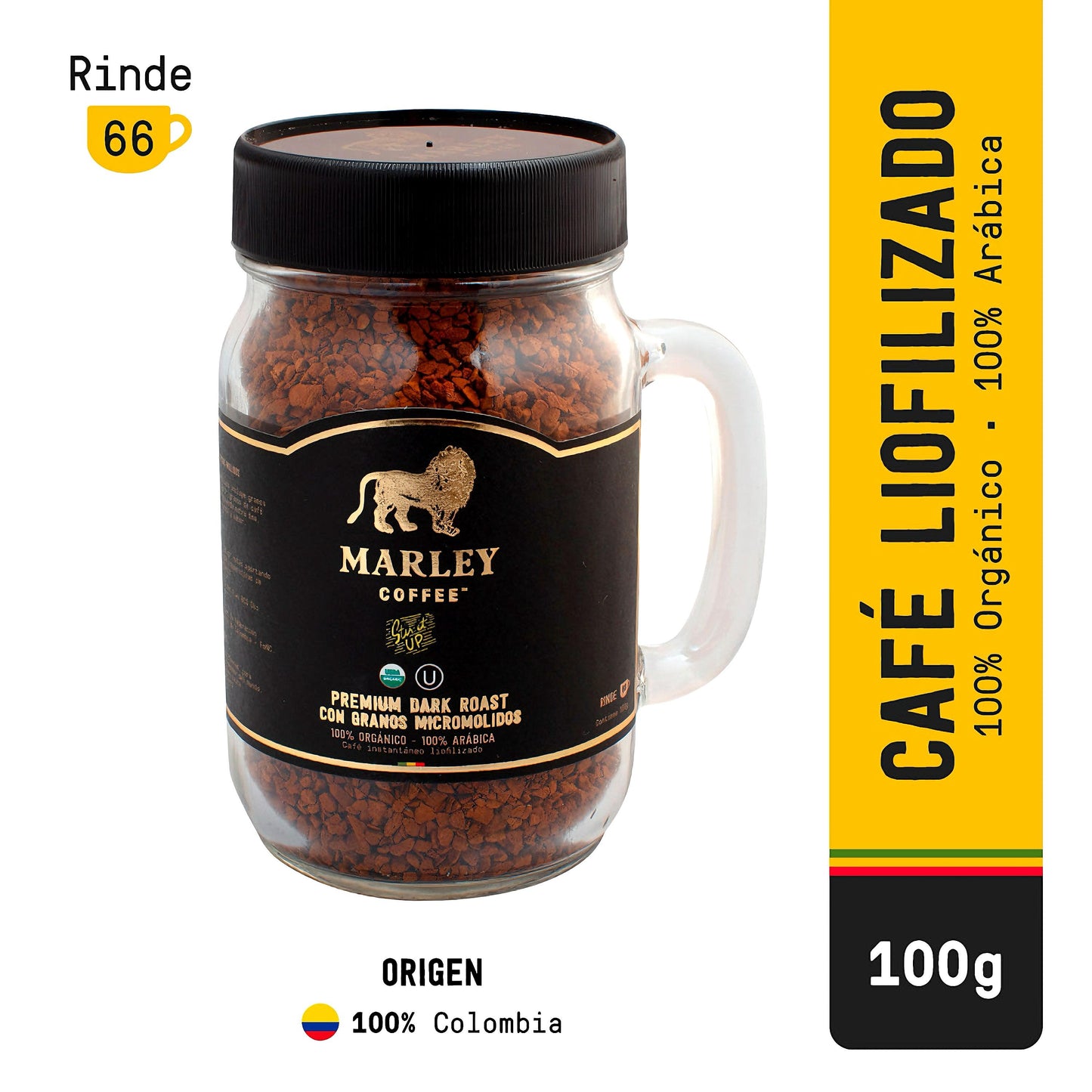 Café Liofilizado Stir It Up Coffee Marley 100 Gr