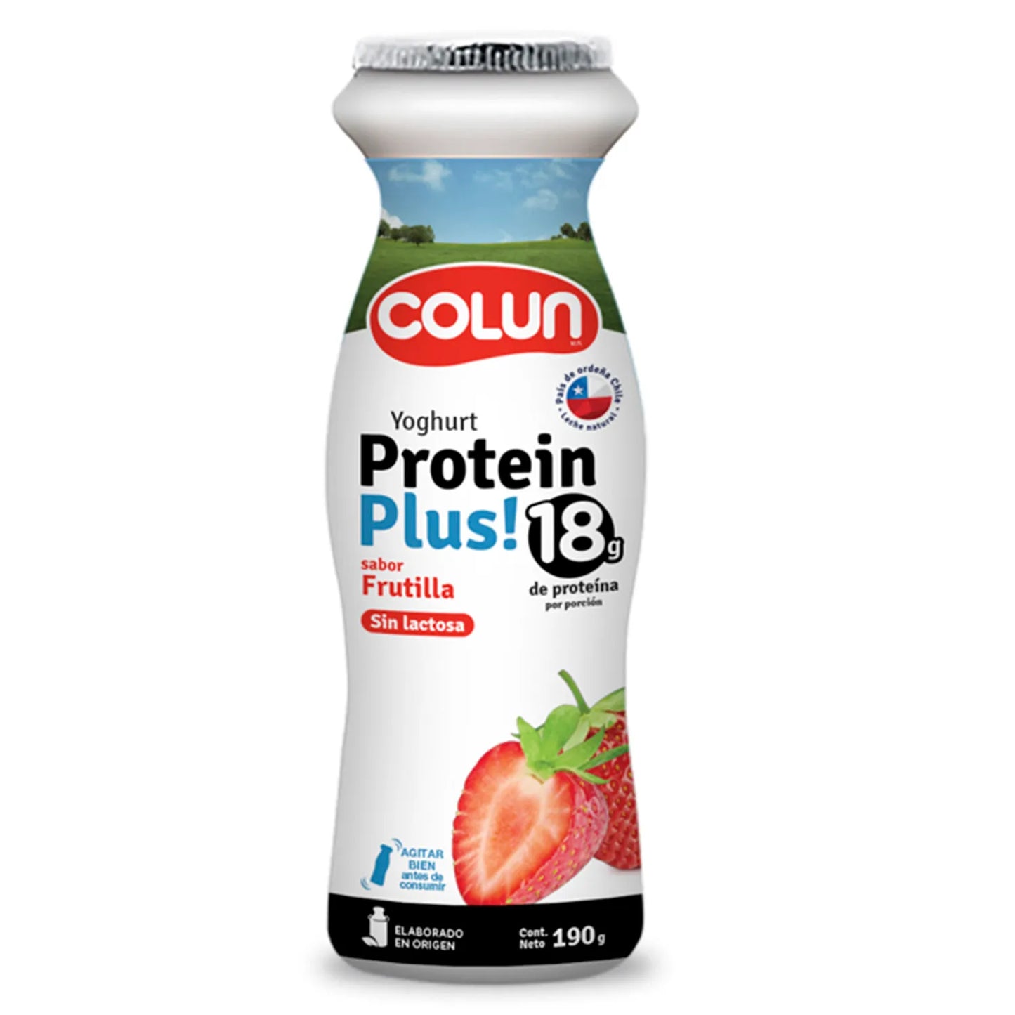 Yoghurt Colun Proteín Plus 18 Frutilla 190 Gr