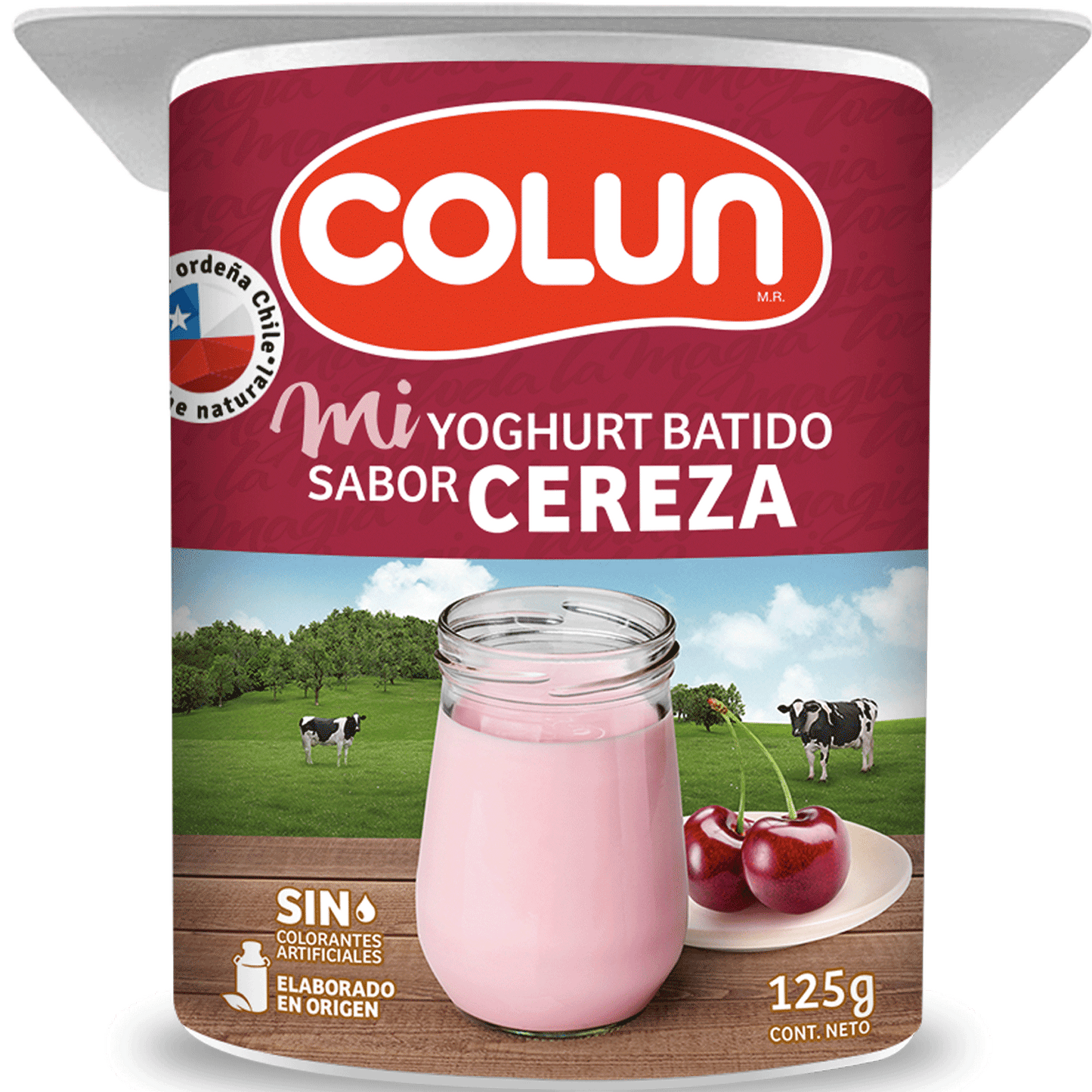 Yoghurt Batido Colun Sabor Cereza 125 Gr