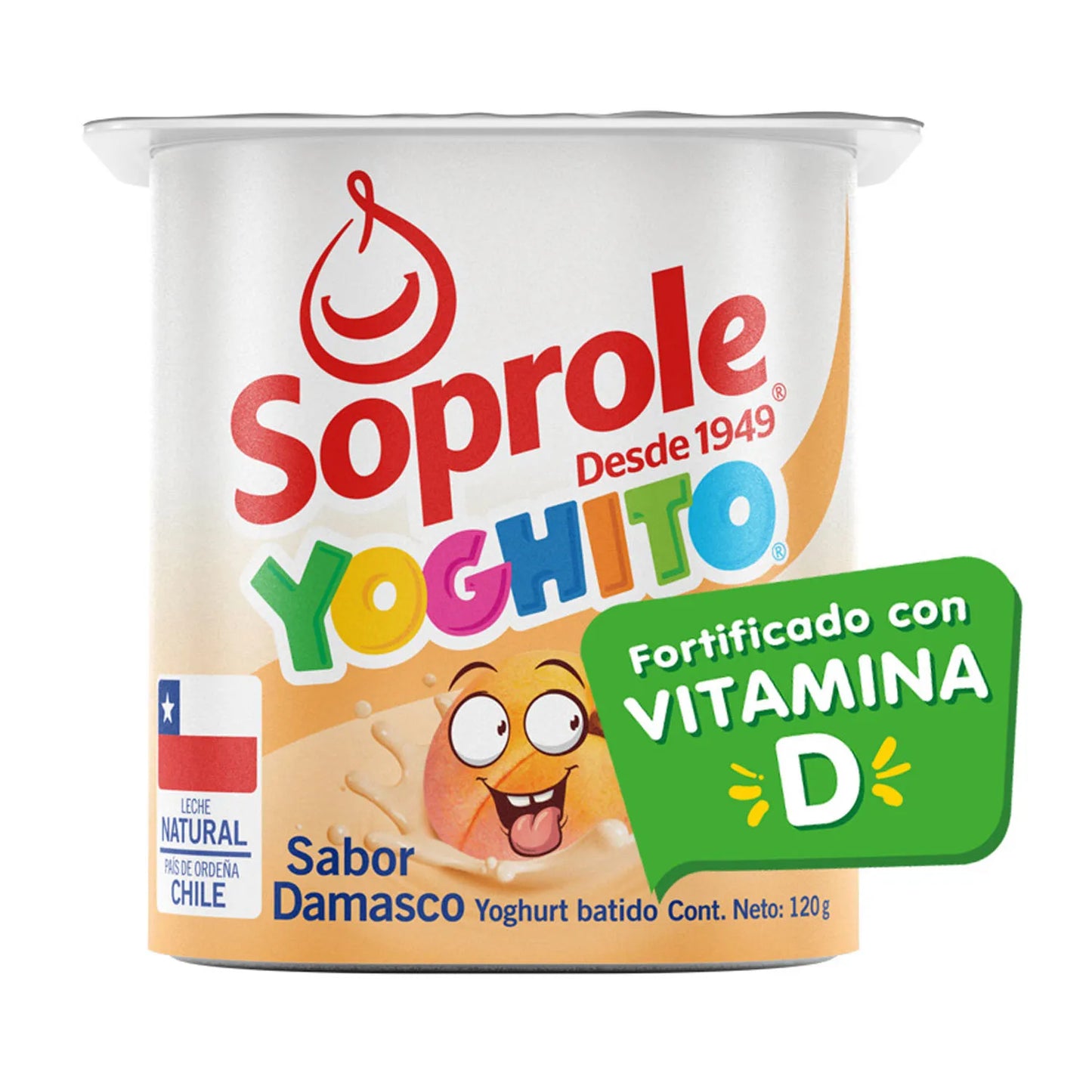 Yoghurt Yoghito Damasco Soprole 120 Gr