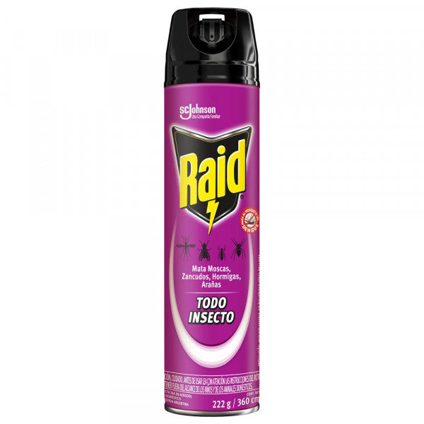 Insecticida Raid Todo Insecto 230 Gr