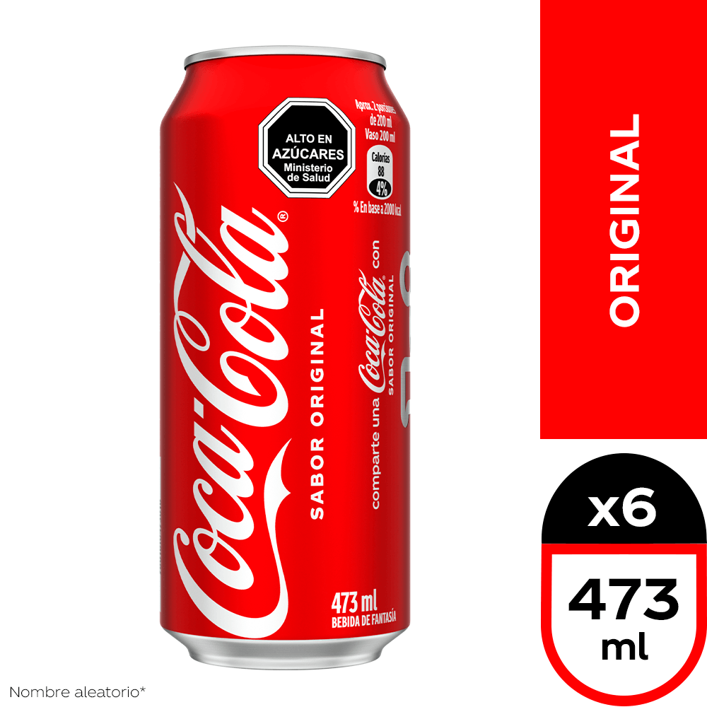 Pack 6un Coca-Cola Original 473 ml
