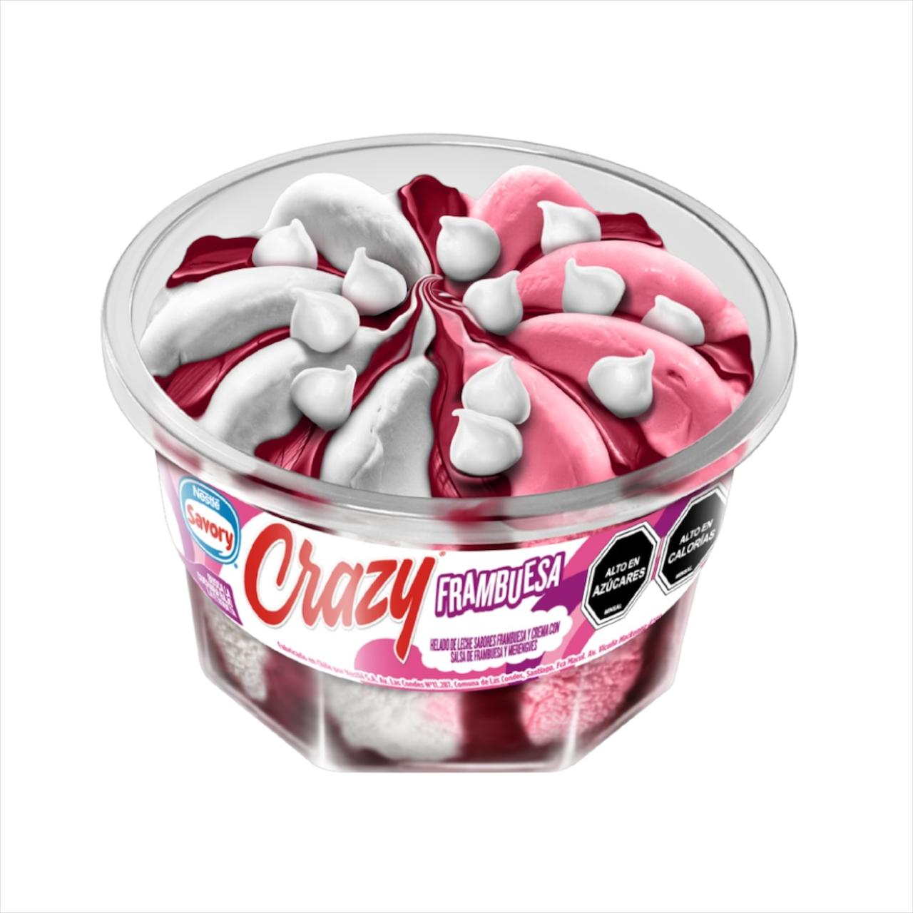 Helado Crazy Savory Frambuesa 170 Ml