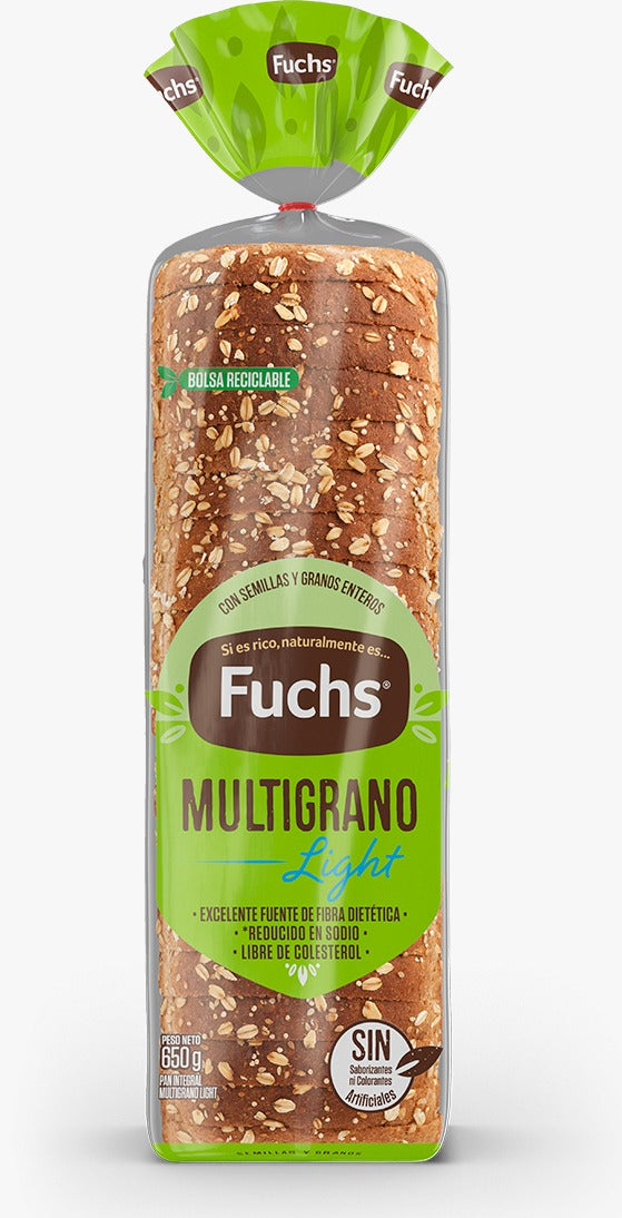 Pan de Molde Multigrano Light Fuchs 620g