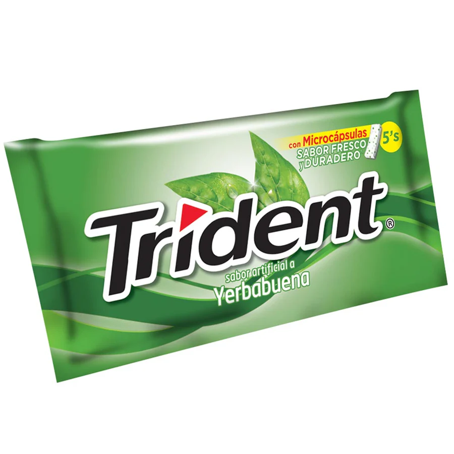 Chicle Trident Sabor Yerbabuena 8 Gr
