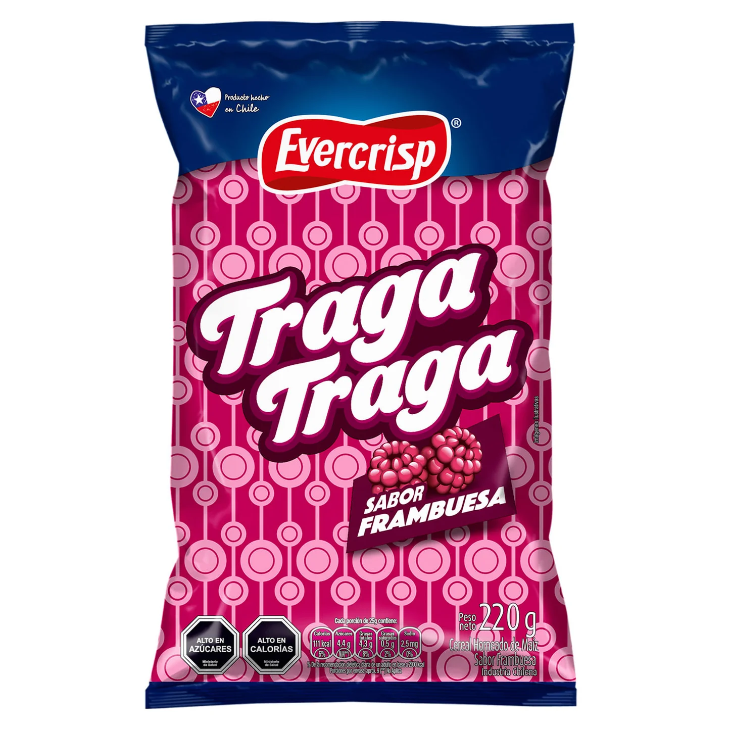 Traga Traga Frambuesa Evercrisp 220 Gr