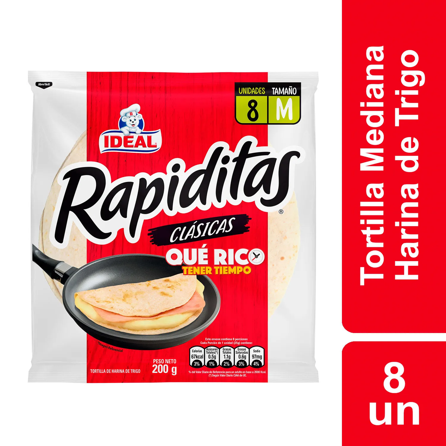 Tortillas Rapiditas Ideal 200 Gr