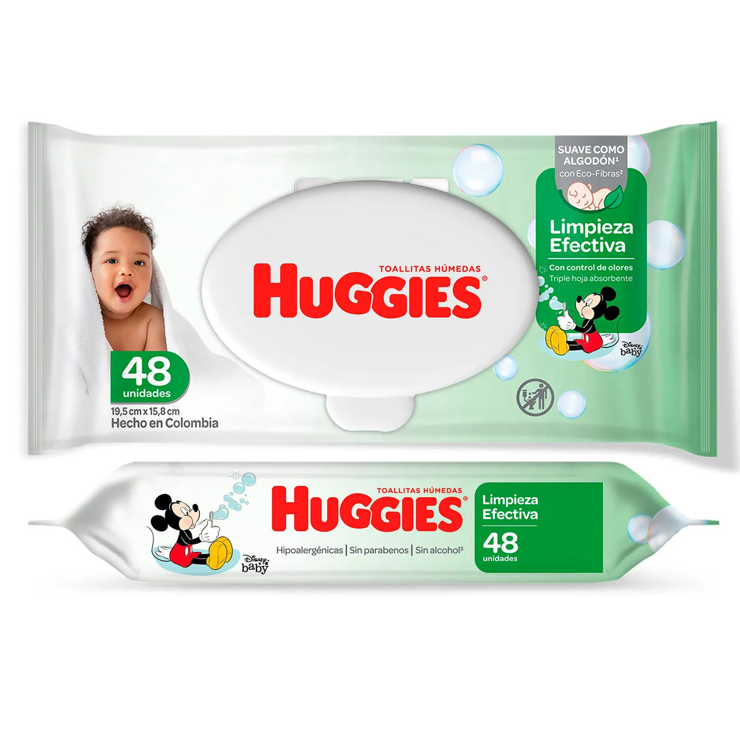 Toallas Húmedas Huggies Limpieza Efectiva 48 Un