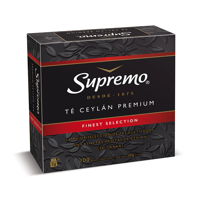 Té Supremo Ceylan Premium 100 Bolsitas