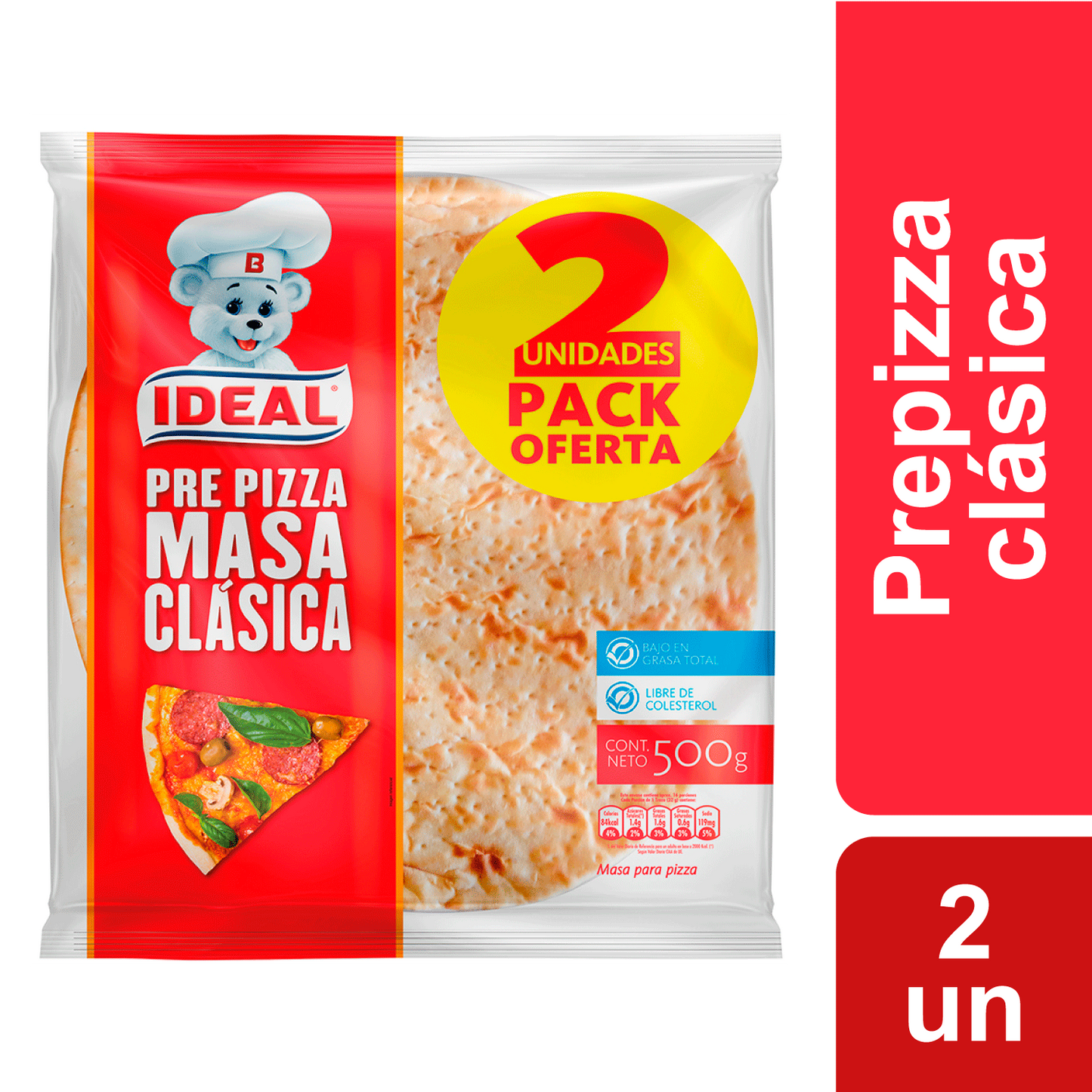 Prepizza Clásica Ideal 500 Gr