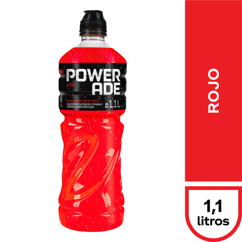 Powerade Bebida Isotónica Rojo 1 Lt