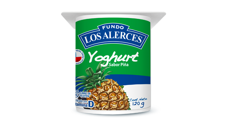 Yoghurt Los Alerces Piña 120 Gr