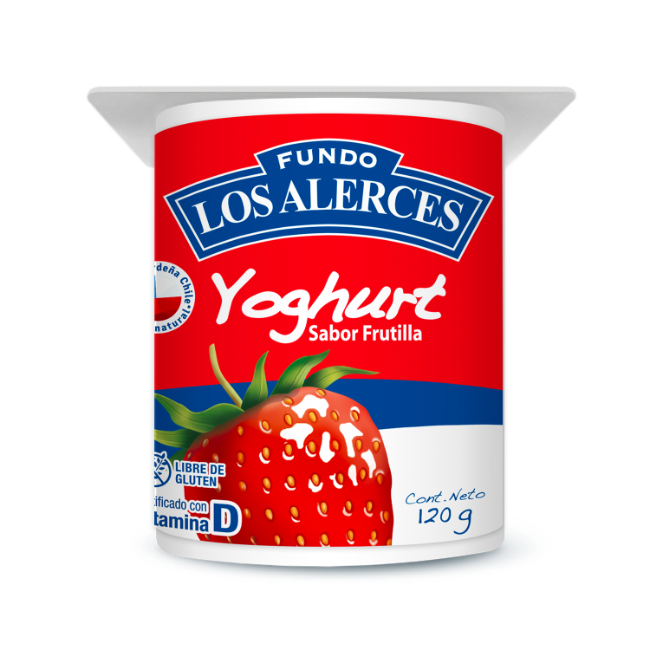 Yoghurt Los Alerces Frutilla 120 Gr