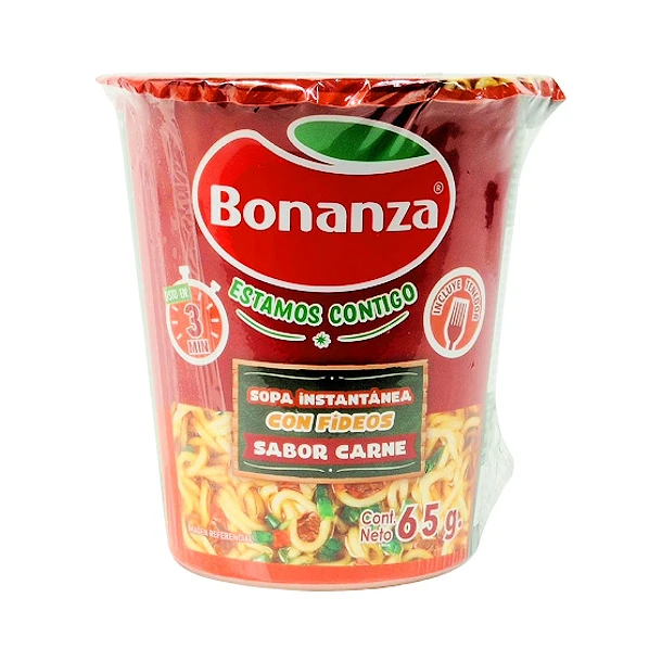 Sopa Instantánea Sabor Carne Bonanza 65 Gr