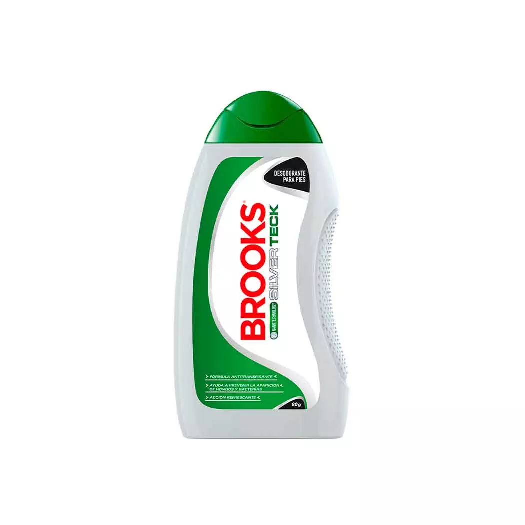 Talco Desodorante Para Pies Brooks 80 Gr