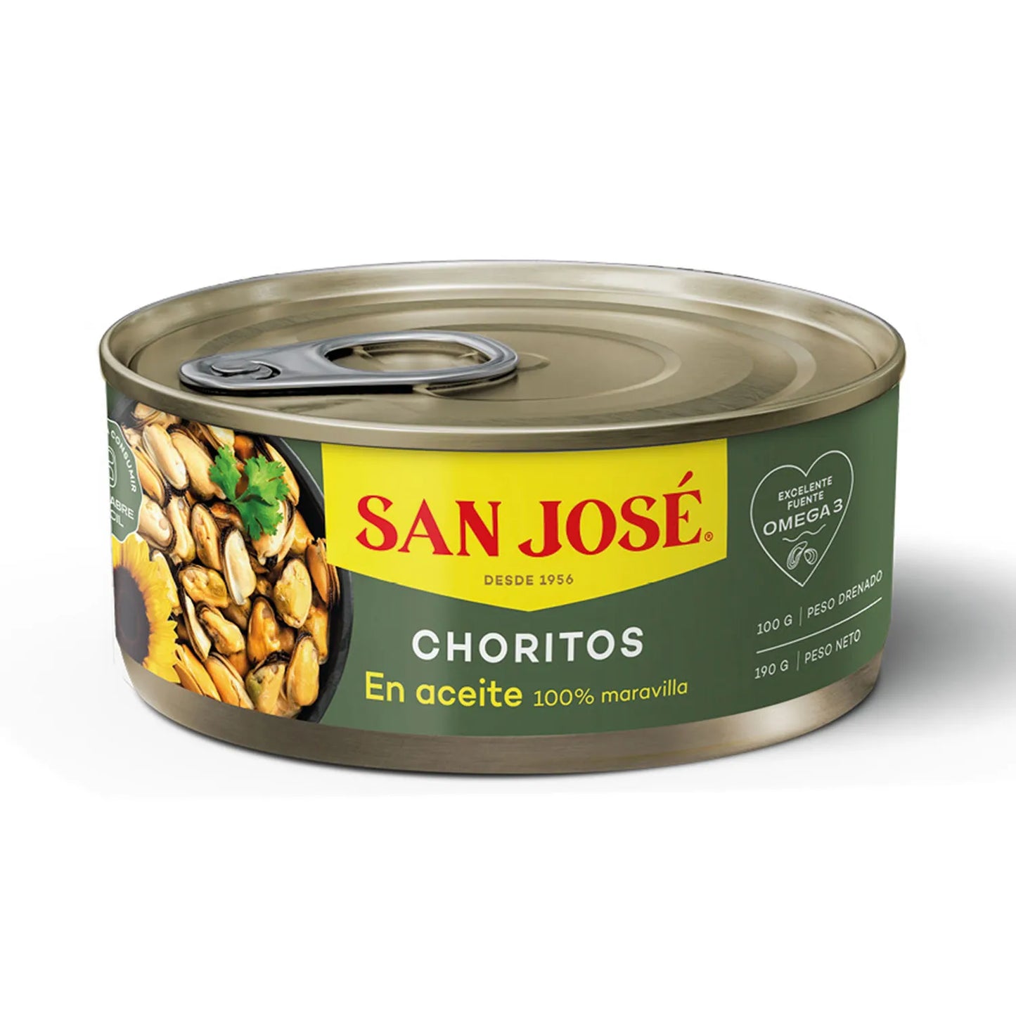 Choritos San José Aceite 190 Gr