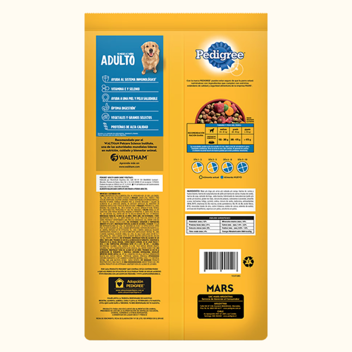 Alimento para Perro Adulto Pedigree Sabor Carne Vegetales 8 Kg