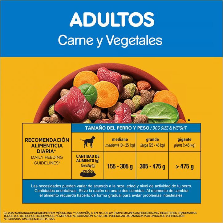 Alimento para Perro Adulto Pedigree Sabor Carne Vegetales 8 Kg