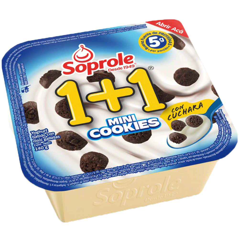 Yoghurt con Cereal 1+1 Mini Cookies 140 g