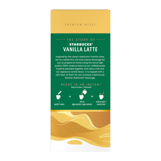 Café Starbucks Vanilla Latte 4 Un
