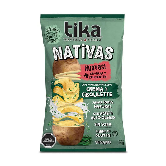 Tika Nativas Crema y Ciboulette 150 g