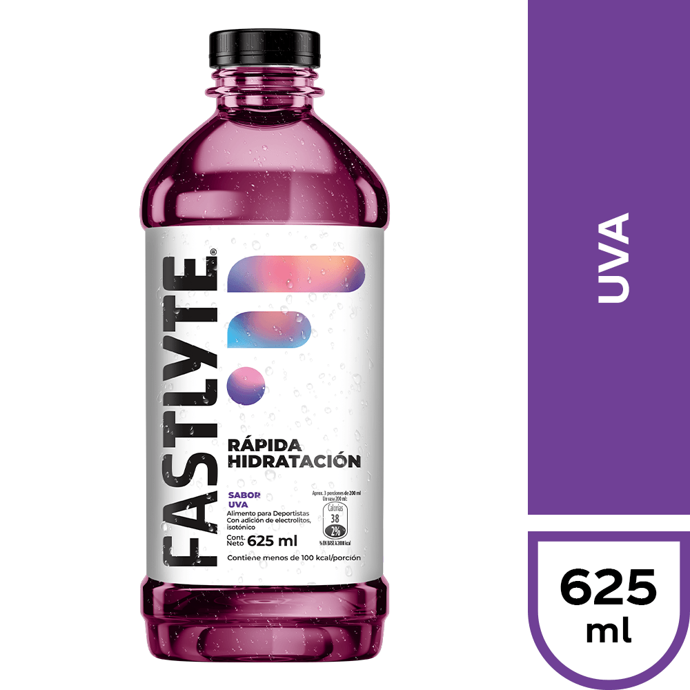 Bebida Isotónica Fastlyte Sabor Uva 625 ml