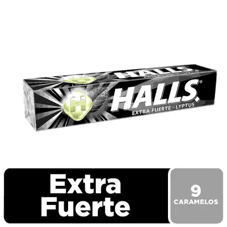Halls Lyptus Menta Fuerte 9 Porciones 25g